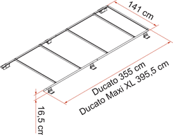 Toon details voor FIAMMA ROOF RAIL DUCATO Afbeelding van FIAMMA ROOF RAIL DUCATO