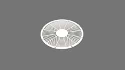 Toon details voor GRILL FOR TURBO-VENT RAL 9016 Afbeelding van GRILL FOR TURBO-VENT RAL 9016