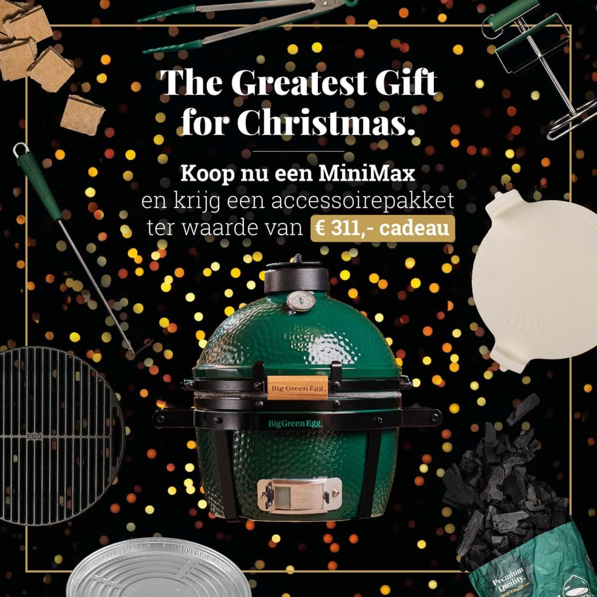 Afbeelding van BIG GREEN EGG MINIMAX KERSTSPECIAL