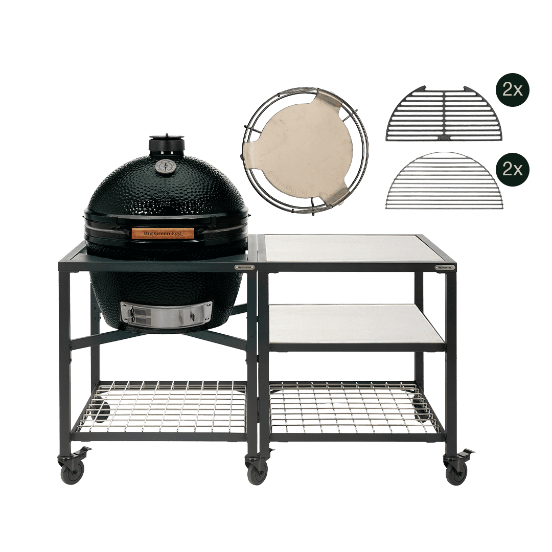 Afbeelding van BIG GREEN EGG THE ONYX XLARGE OUTDOOR KITCHEN RVS
