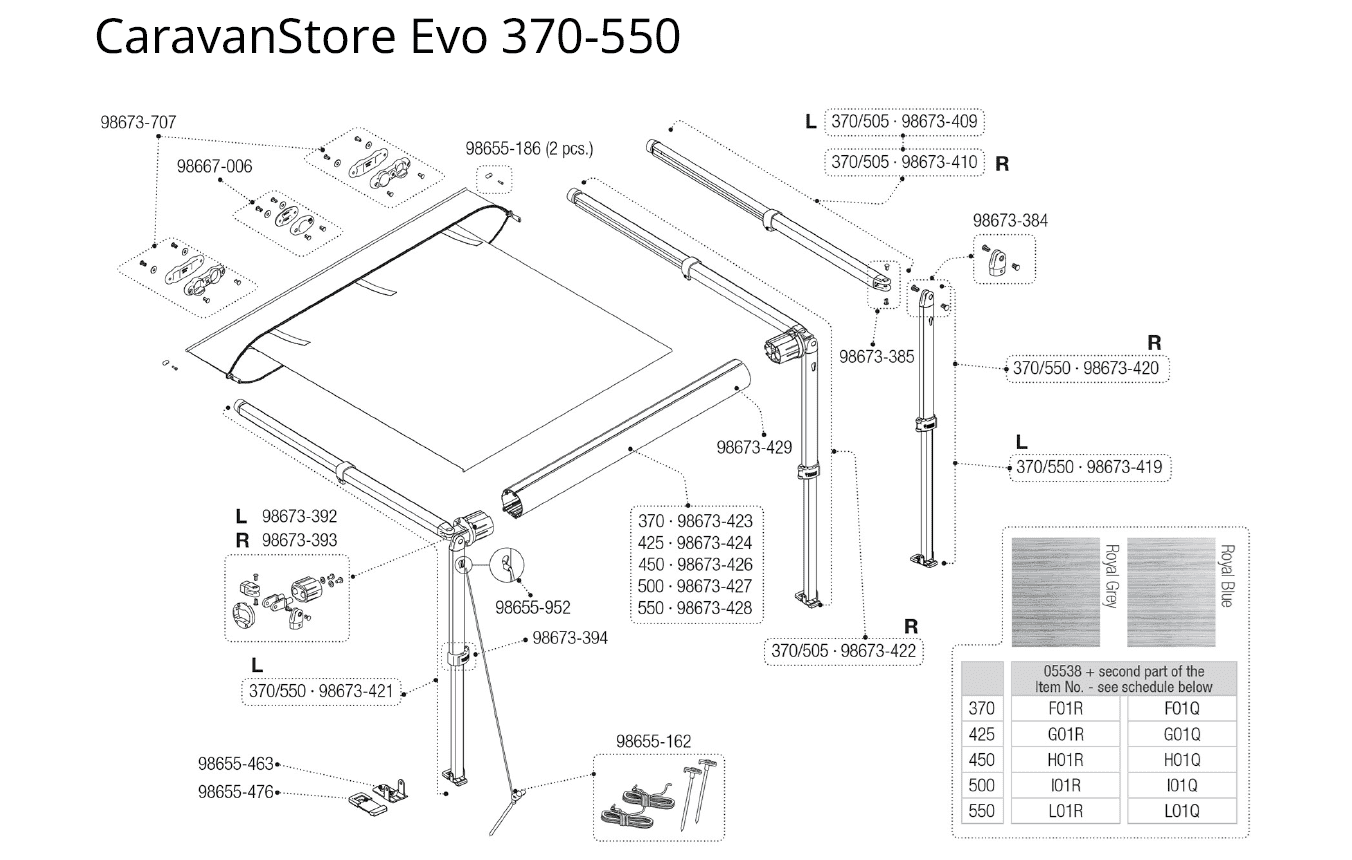 Afbeelding voor categorie Caravanstore Evo 370 - 550