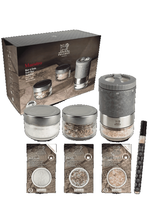 Afbeelding van PEUGEOT MAESTRO KOFFIEMOLEN U'SELECT Z GRAFIET CLAIR + 3 DELIGE SET