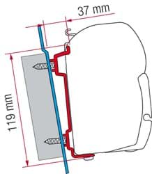Afbeelding van FIAMMA KIT F45 FORD TRANSIT HIGH ROOF H2-H3 NA 2006 